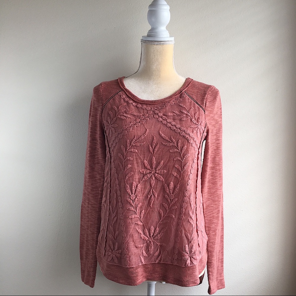 Lace & Chiffon Sweater
